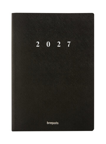 Agenda semainier Brepols Essential Urban - 2026 - 14,8 x 21 cm - noir
