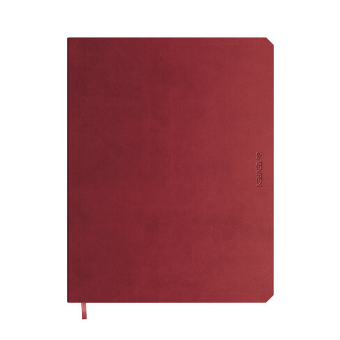 Carnet de notes de Kempen - 17,1x22cm - 192 pages lignées bordeaux tranche bleue