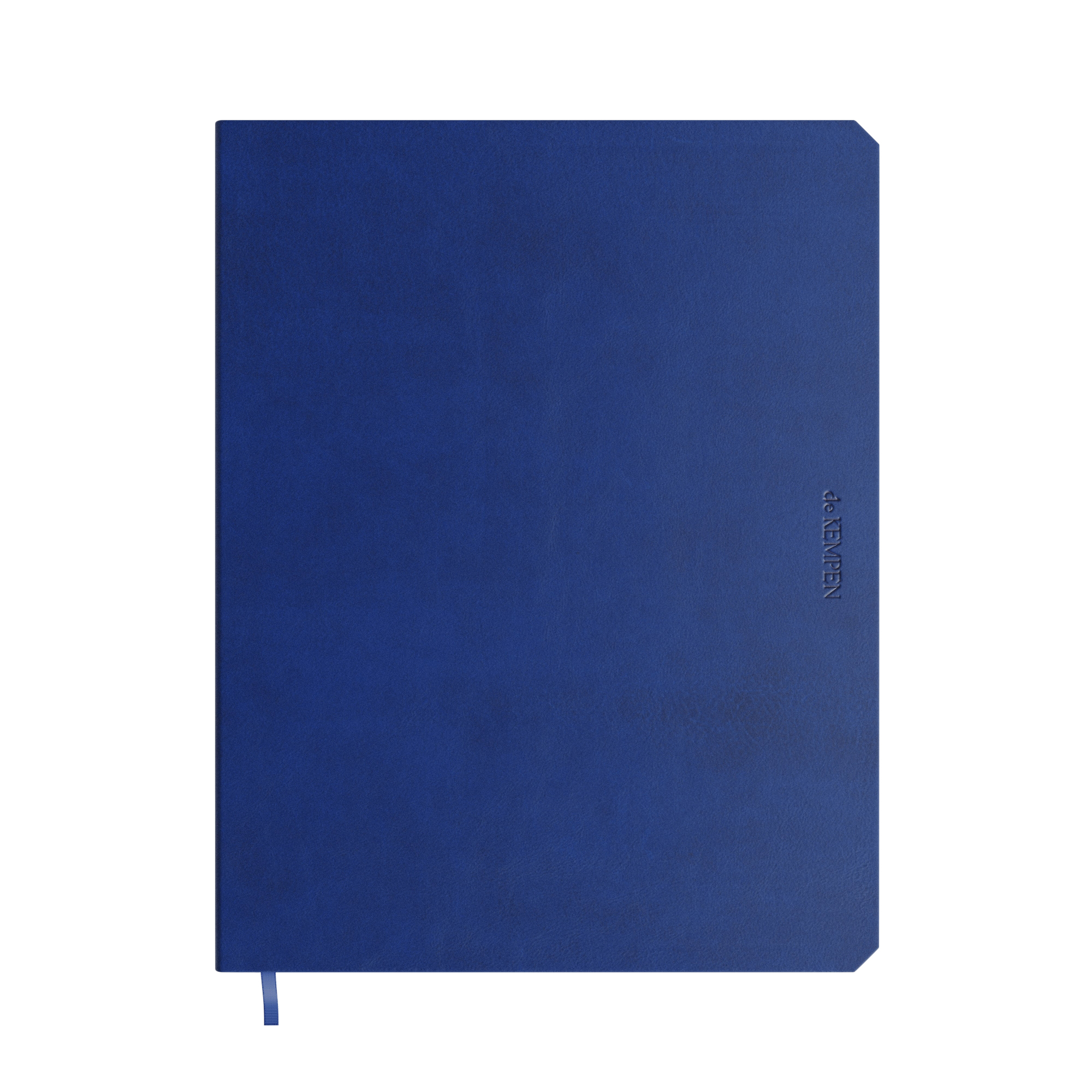 Carnet de notes de Kempen - 17,1x22 cm - 192 pages lignées - bleu tranche jaune