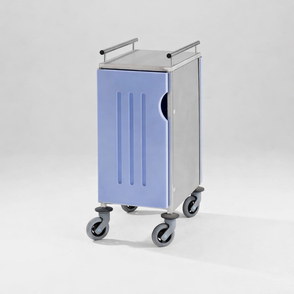 Chariot petit-déjeuner 2 portes - bleu