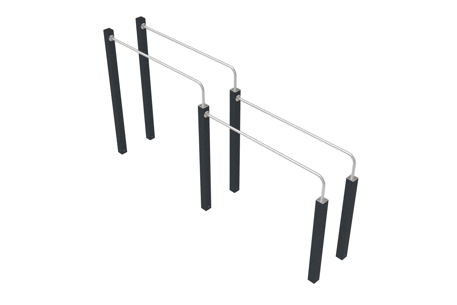 Dips double Street Workout adapté PMR - déchargé sous abri