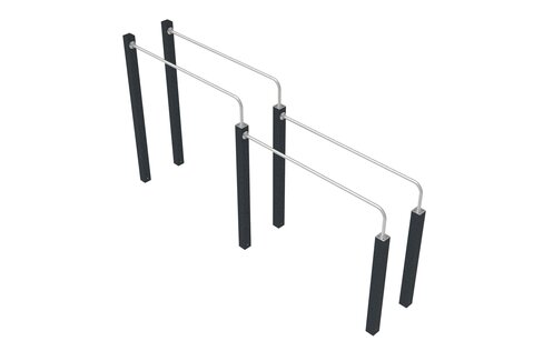 Dips double Street Workout adapté PMR - déchargé sous abri