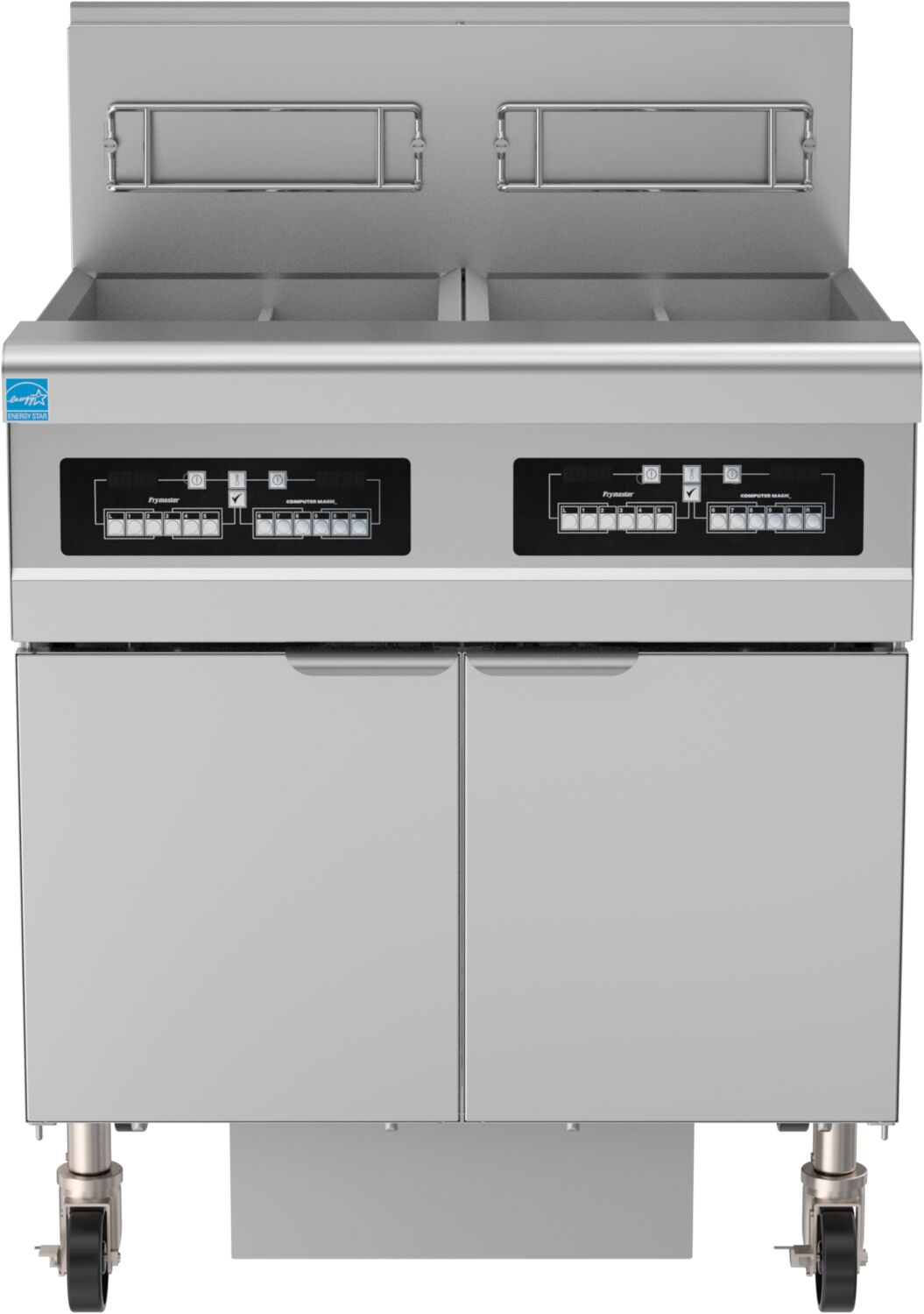 Batterie 2 friteuses gaz haut rendement H55CSC + FOOT PRINT Filtration