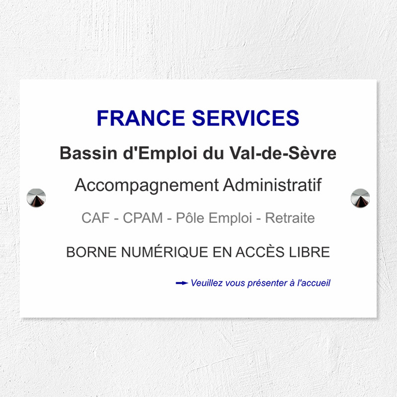 Plaque personnalisée Lasermark - 6 lignes maximum PVC - 15 x 10 cm - ép. 3 mm - Impression adhésif