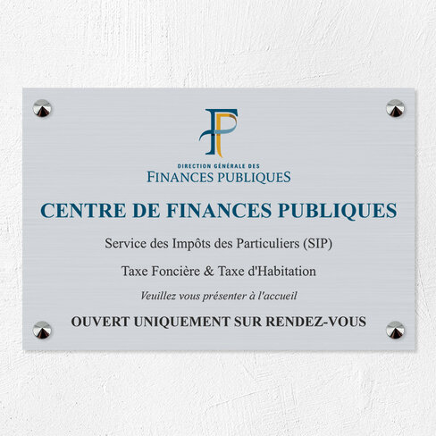 Plaque personnalisée Gravotech - 6 lignes maximum - Aluminium - 30 x 20 cm - Impression adhésif