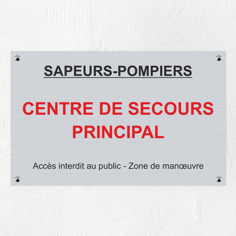 Plaque personnalisée Gravotech - 6 lignes maximum - Aluminium - 40 x 25 cm - Impression adhésif