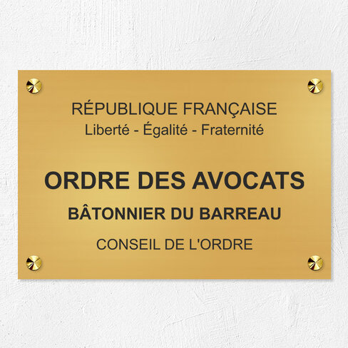 Plaque personnalisée professionnelle Gravotech - 30 x 20 cm Gravure mécanique