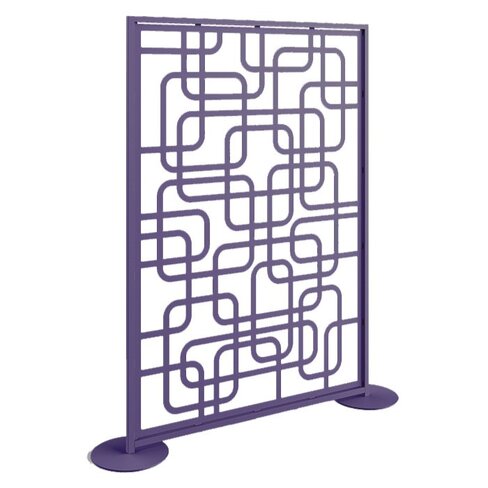 Claustra métal décor Brandt - l. 136 x h. 196 cm - structure acier thermolaqué