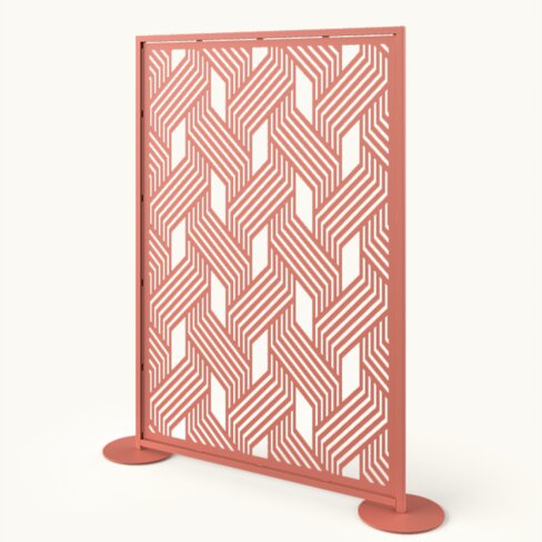 Claustra métal décor Desny - l. 136 x h. 196 cm - structure acier thermolaqué