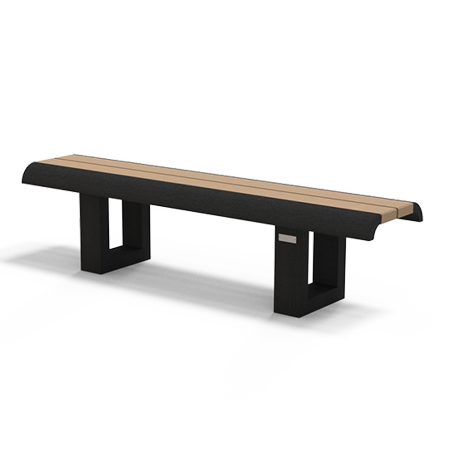 Banquette Osakan - l. 180 cm - piètement noir - coloris standard - livré non déchargé