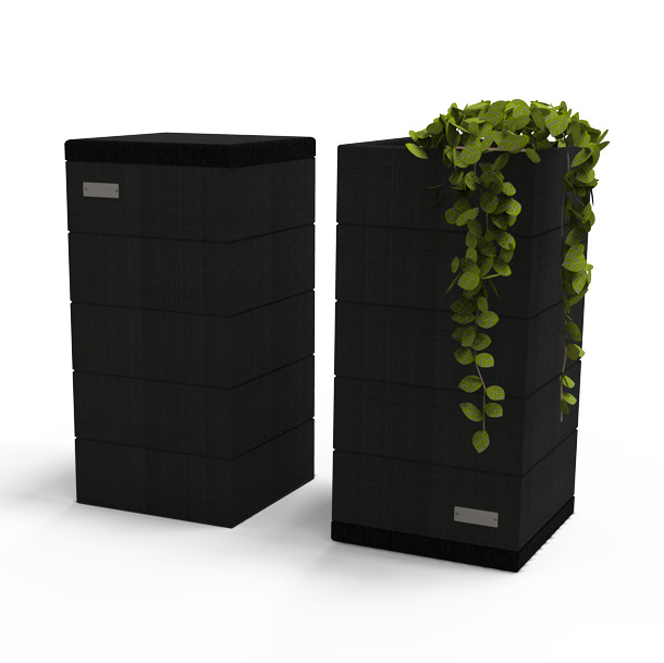Banquette-Jardinière carrée Verso - l. 36 cm - 63 L - coloris standard - livré non déchargé