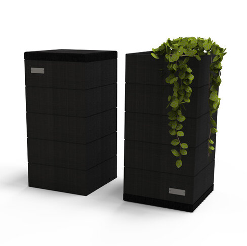 Banquette-Jardinière carrée Verso - l. 36 cm - 63 L - coloris standard - livré non déchargé