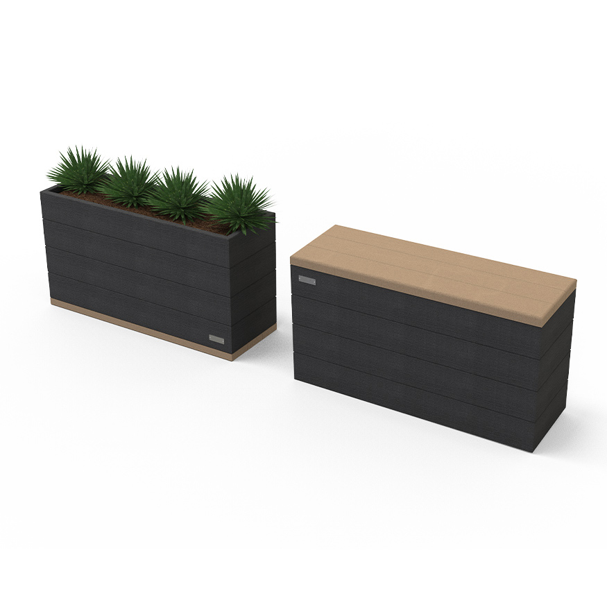 Banquette-Jardinière rectangle Verso - l. 108 cm - 170 L - coloris standard - livré non déchargé