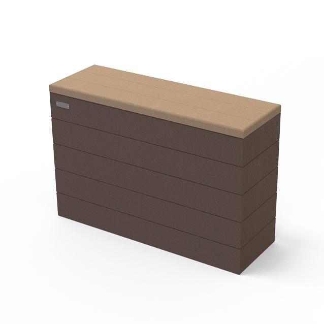 Banquette-Jardinière rectangle Verso - l. 108 cm - 210 L - coloris standard - livré non déchargé