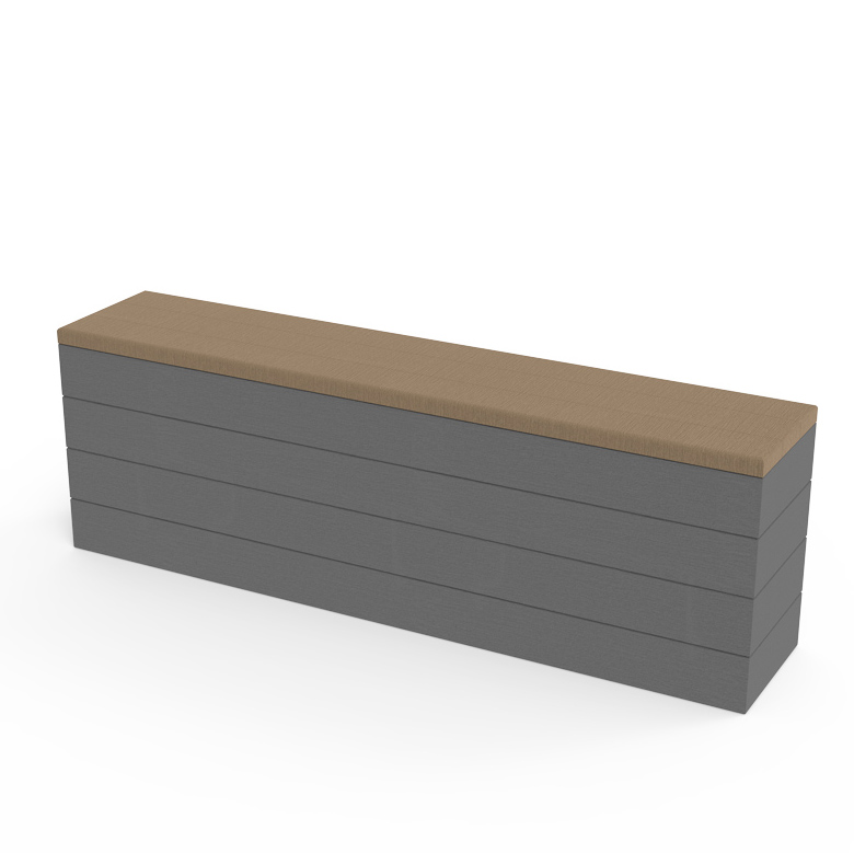 Banquette-Jardinière rectangle Verso - l. 180 cm - 290 L - coloris standard - livré non déchargé