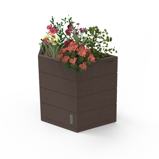 Banquette-Jardinière trapèze Verso - l. 72 cm - 70 L - coloris standard - livré non déchargé