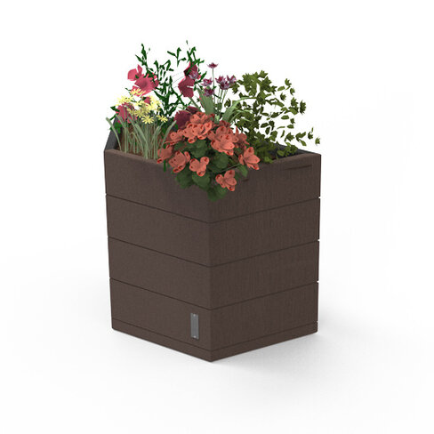 Banquette-Jardinière trapèze Verso - l. 72 cm - 70 L - coloris standard - livré non déchargé