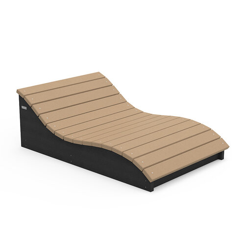Chaise longue double Helios - pr. 120 cm - coloris standard - livré non déchargé