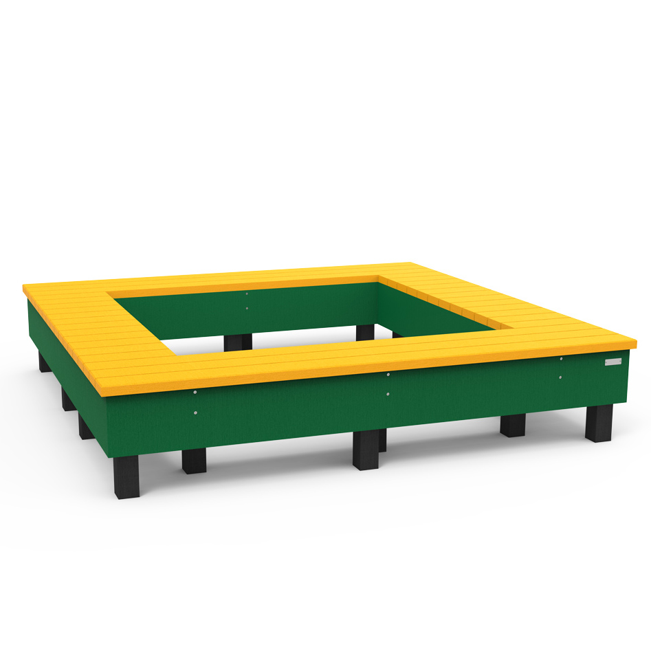 Banquette tour d'arbre Helios - l. 227,9 cm - coloris pigmentek - livré non déchargé