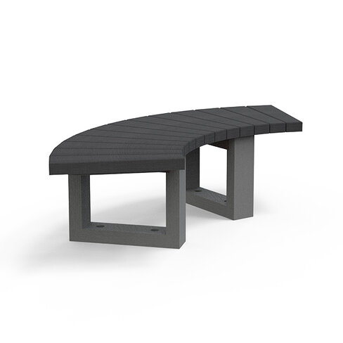 Banquette 1/4 de cercle adulte Londura - 120/210 cm - coloris standard - livré non déchargé
