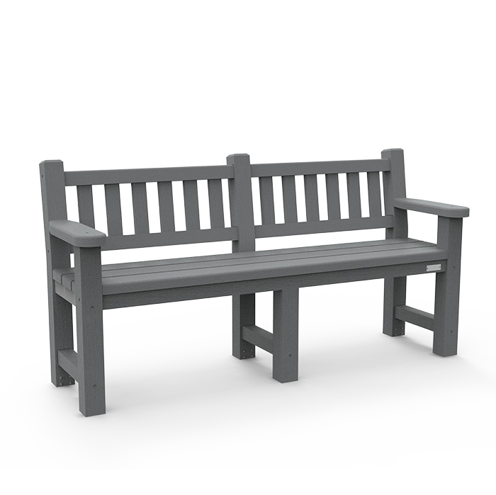 Banc avec 2 accoudoirs Garden - l. 184 cm - coloris standard - livré non déchargé