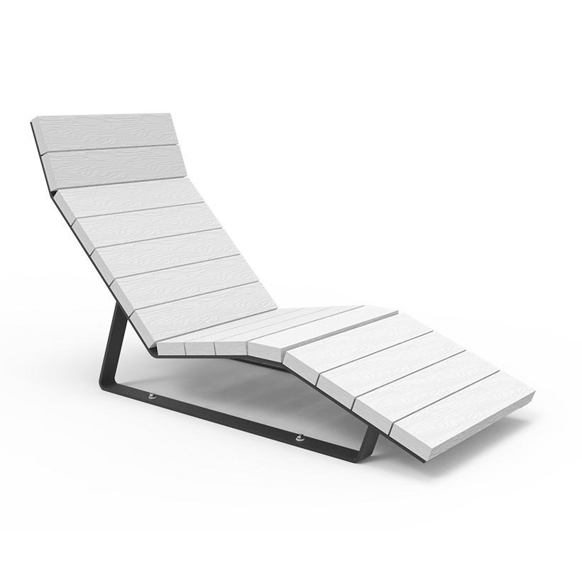 Chaise longue Aeria - l. 155,6 cm - STD coloris standard - livré non déchargé