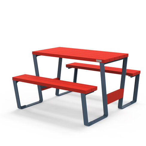 Table de pique-nique Aeria - l. 120 cm - PK coloris pigmentek - livré non déchargé