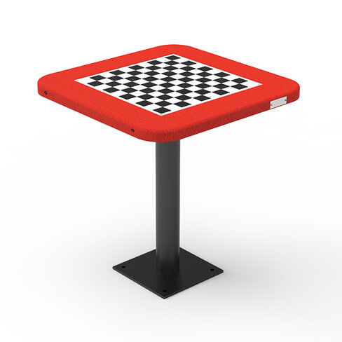 Table de jeu Major - 71,5 x 71,5 x ht.76 cm - pied RAL 7016 - coloris standard - livré non déchargé