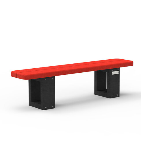 Banquette Recre maternelle - l. 120 cm - coloris pigmentek - livré non déchargé