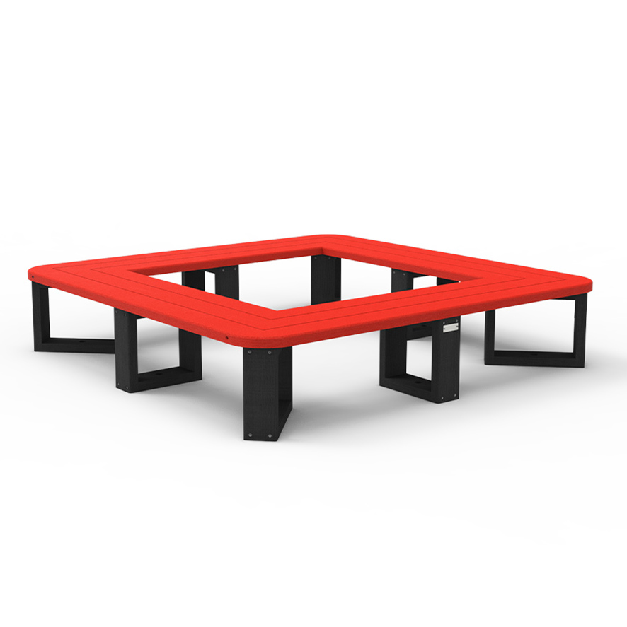 Banquette tour d'arbre Recre élémentaire - l. 187,8 cm - coloris pigmentek - livré non déchargé