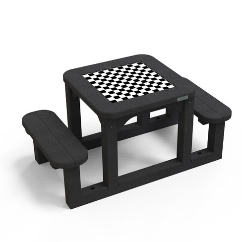 Table de jeu Recre élémentaire - Piètement noir - coloris standard - livré non déchargé