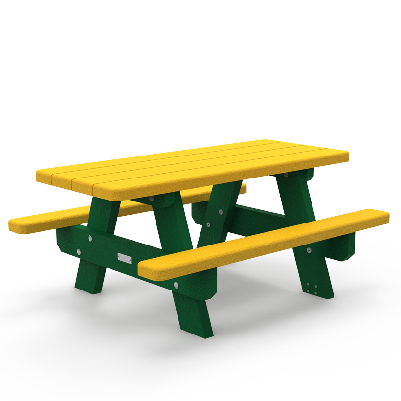 Table de pique-nique Forestier maternelle - ht. assise 31 cm coloris pigmentek - livré non déchargé