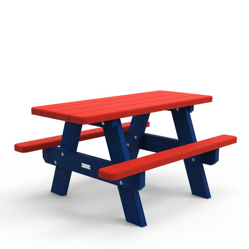 Table de pique-nique Forestier élémentaire - ht.assise 38 cm coloris pigmentek - livré non déchargé
