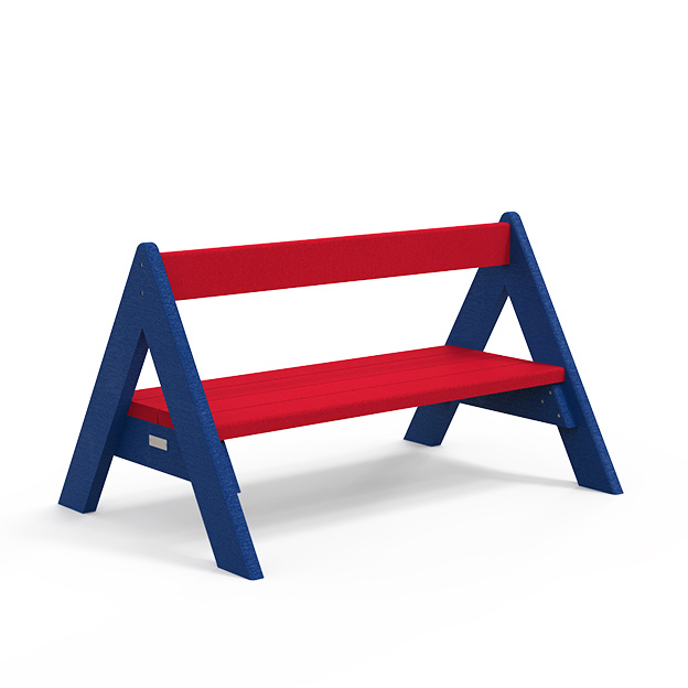 Banc Recre - tipi - l. 128 cm - coloris pigmentek - livré non déchargé