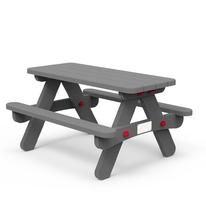 Table de pique-nique élémentaire Ubicuity - ht. assise 38 cm - livré non déchargé