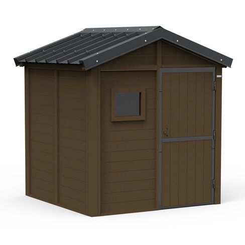 Abri de jardin - 2 x 2 m - Porte simple livré non déchargé