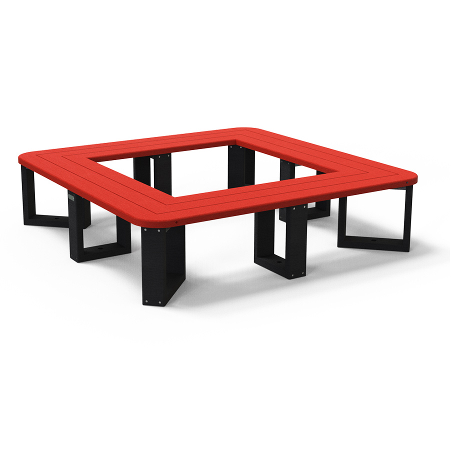 Banquette tour d'arbre Recre adulte - l. 187,8 cm - coloris pigmentek - livré non déchargé