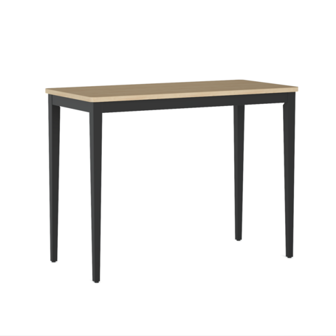 Table bureau Valho - 105 x 50 cm - plateau stratifié antibactérien chant ABS - structure hêtre massif