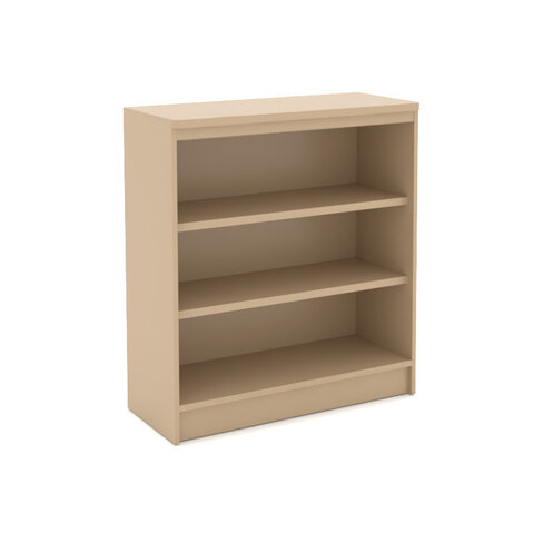 Bibliothèque Flauber - 2 étagères - l. 90 x h. 100 x pr. 35 cm - structure en hêtre massif