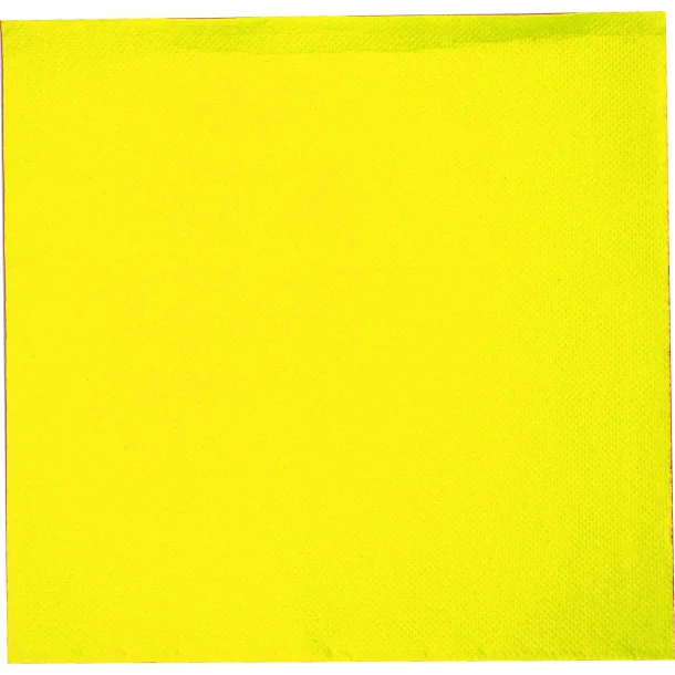 Serviette ouate jaune 2 plis 40 x 40 cm - lot de 24 paquets de 100