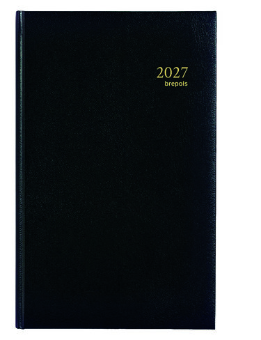 Agenda de banque 1 volume - format large 18 x 29 cm - noir