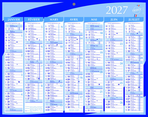 Calendrier grande lune Lyreco 21 x 26,5 cm