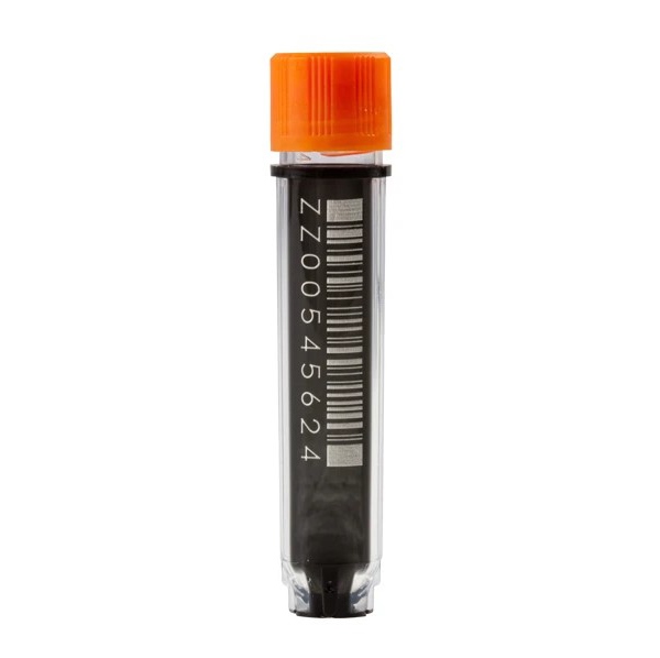 Cryotube 0,8ml pas de vis ext. sans bouchon, tri-code, rack