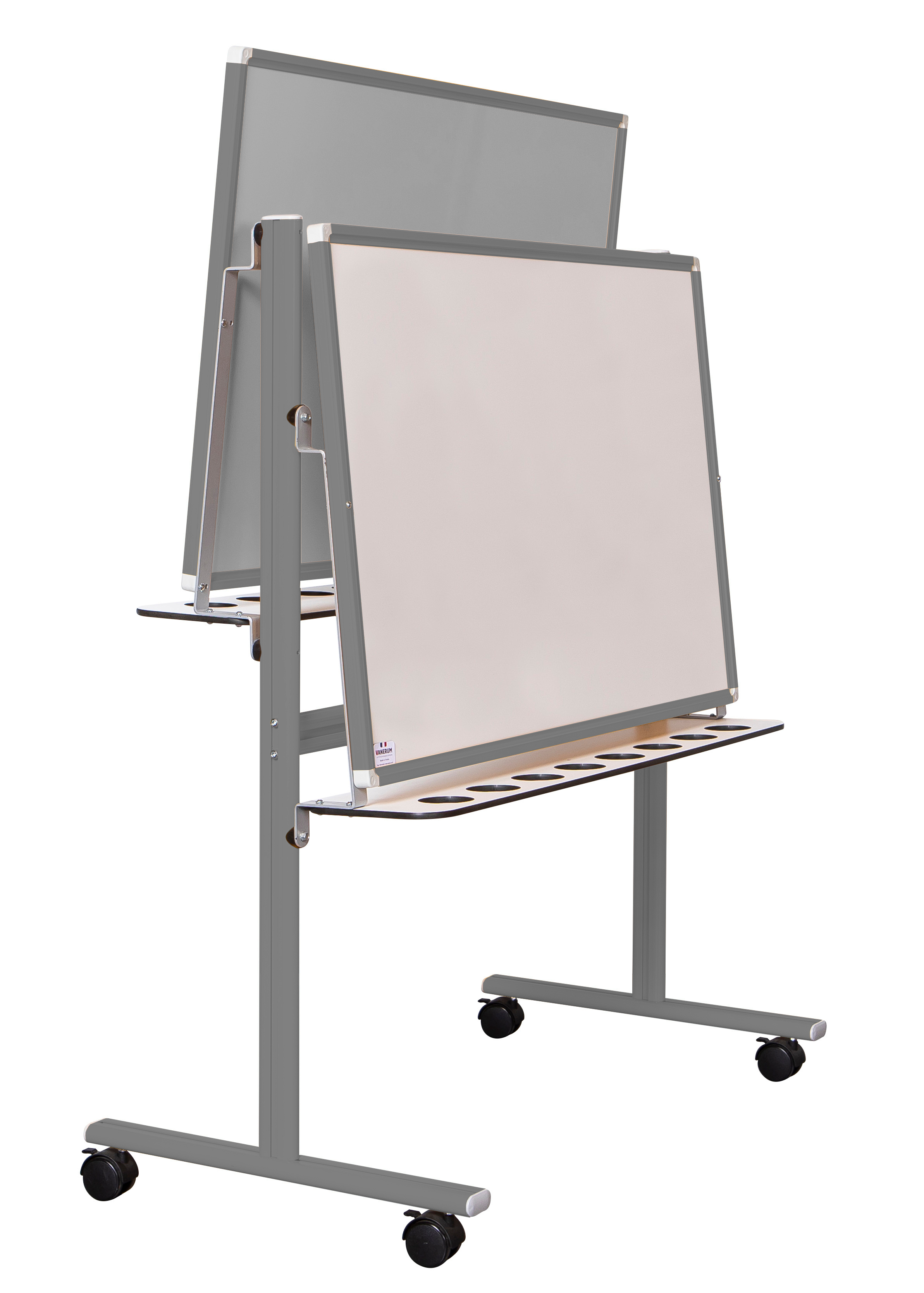 Tableau chevalet 2 faces 60 x 140 cm - piétement mobile - fond blanc