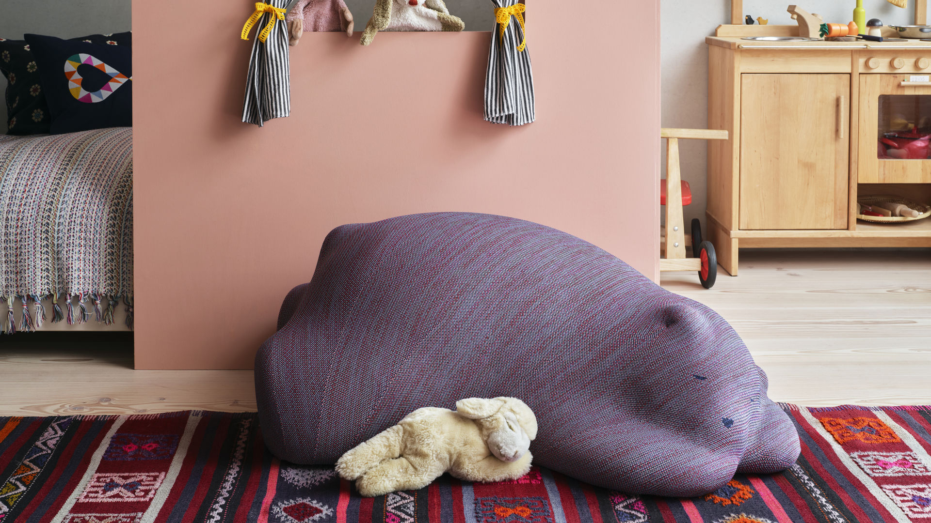 Pouf Resting Bear - enfant - tissu