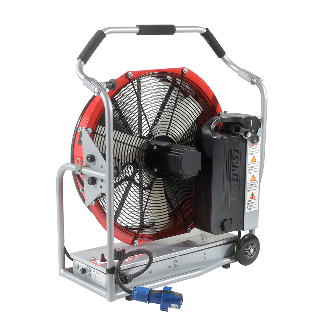 Ventilateur E-Fan avec 1 batterie et 1 chargeur rapide 220V