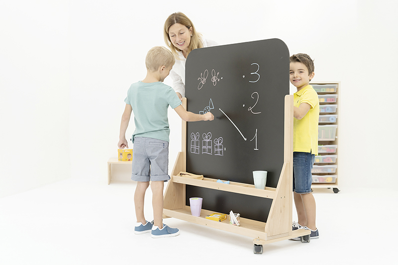 Flexiclass - tableau mobile noir recto verso
