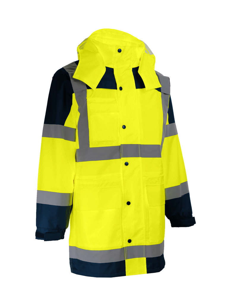 Ensemble de pluie VILA haute visibilité - Singer Freres - Jaune Fluo/Marine - taille L