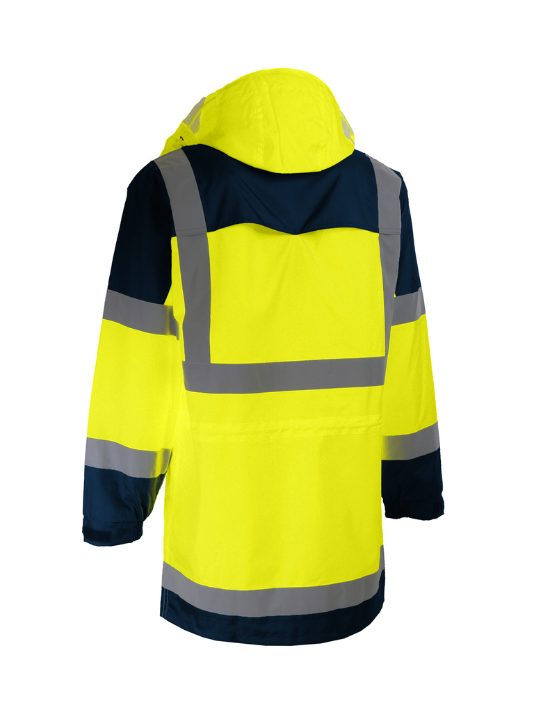 Ensemble de pluie VILA haute visibilité - Singer Freres - Jaune Fluo/Marine - taille L
