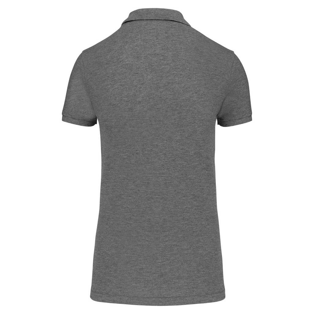 Polo femme manches courtes - Toptex - Heather Grey - taille XXL